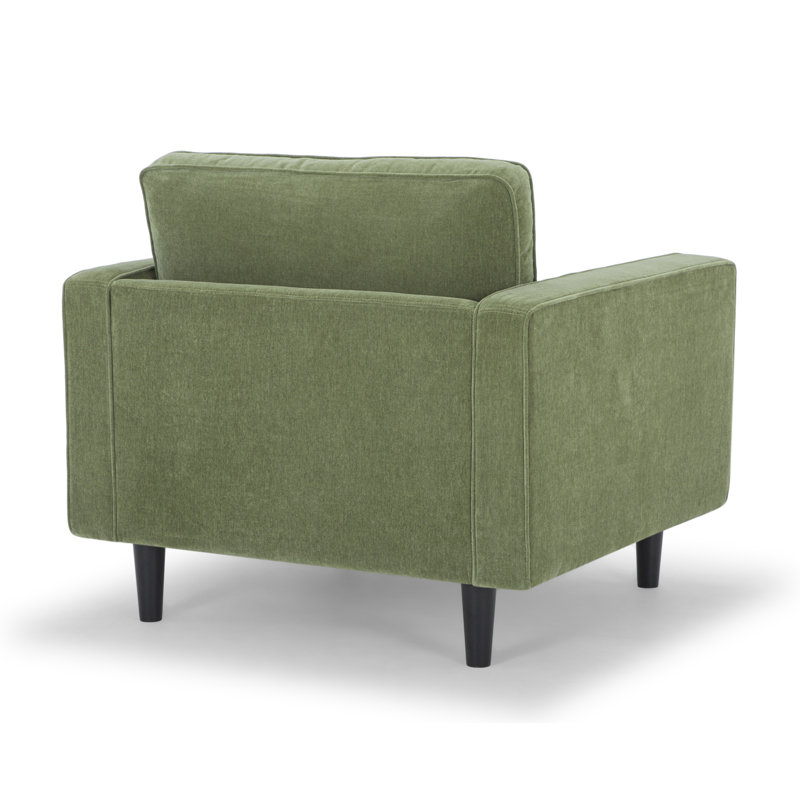 Curt Upholstered Armchair, Forest Performance Velvet