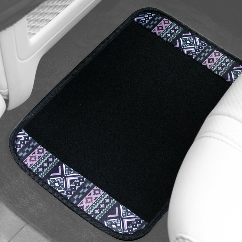 Ensemble de tapis de sol antidérapant à motif écossais Tartan11, Mauve