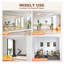 Miroir de gym à domicile 180 x 81 cm (lot de 2) - Miroir mural sans cadre en verre trempé pour salle d'entraînement, yoga, danse