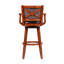 Tabouret de bar pivotant en bois massif