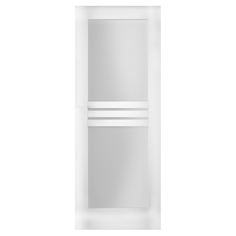 Porte standard en verre givré Mela, 28 po x 96 po