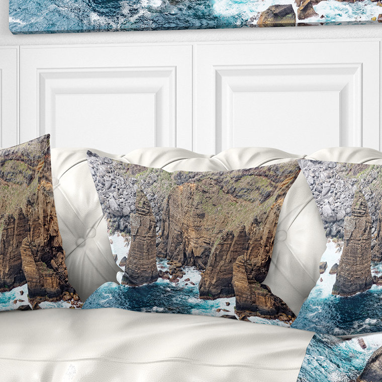 Coussin Seashore, 16 po x 1 po, Carré