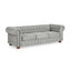 Canapé Chesterfield en lin capitonné 3 places Chesterfield-11667169