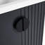 Meuble-lavabo mural noir 24 po avec lavabo, pour espaces compacts, portes à fermeture douce et poignées en métal-1158037705-1158037711
