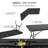8 Ft Black Plastic Rectangular Folding Table Portable Long Table