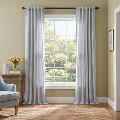 Bruno Cotton Semi-Sheer Curtain Panel Set