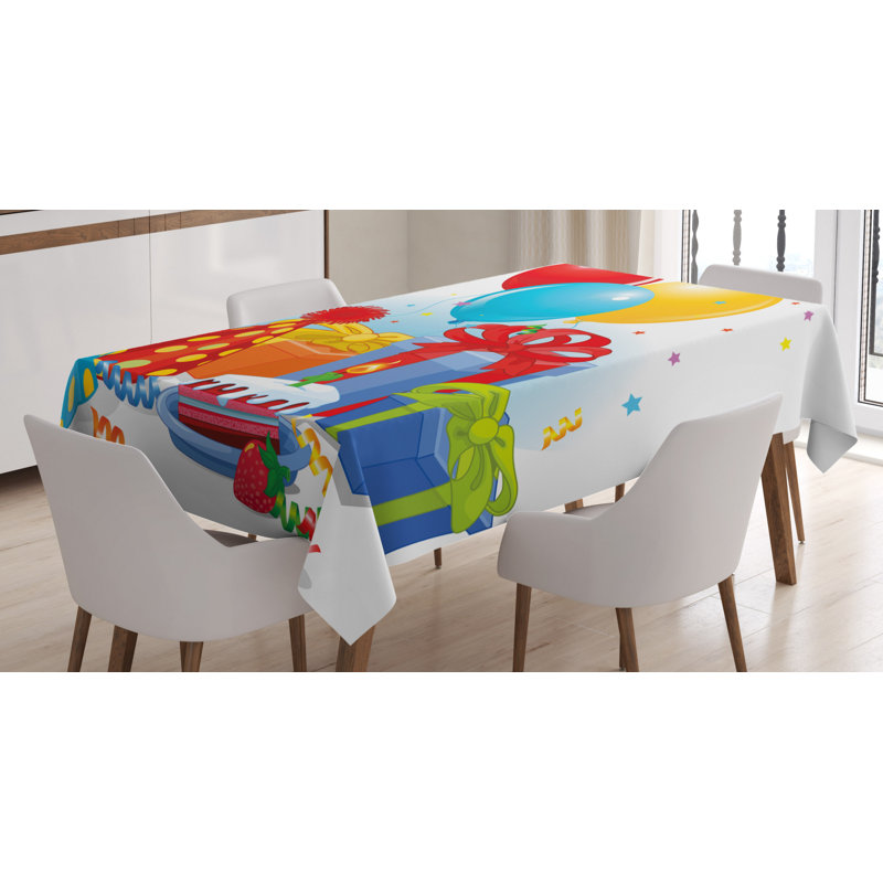 Birthday Tablecloth, 90" L x 60" W