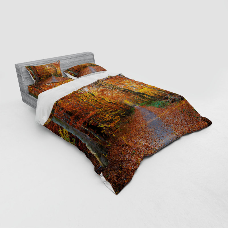 Traditional Polyester Floral Duvet Cover