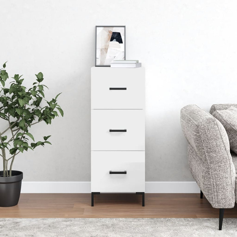 Margus Chest of Drawers, High Gloss White