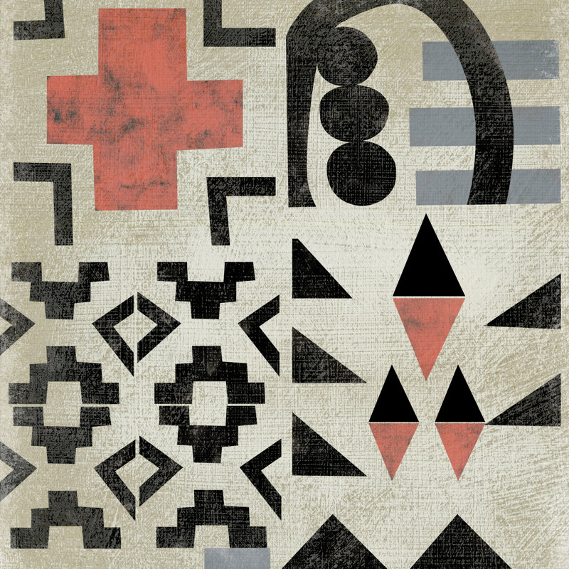 " Geo Tile III " by Chariklia Zarris, 12" H x 12" W x 1.25" D