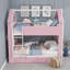 Lit superposé avec tiroirs de rangement, tablettes et bande lumineuse-1750552744