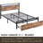 Queen Bed Frame With , 2 Tier Storage, Strong Metal Support, Box Spring , Convenient Platform Size, Led Headboard, Drawers, Silent Environment-1769275800