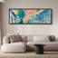 «Abstract Colorful Strokes Vibrant Foliage Abstract Colorful Nature Antique Retro Fine Art Room Extra Large Wall Decor», reproduction encadrée-111176785-96074601