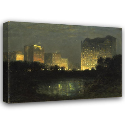 "The Plaza" par William R. Derrick - Art mural sur toile tendue avec châssis