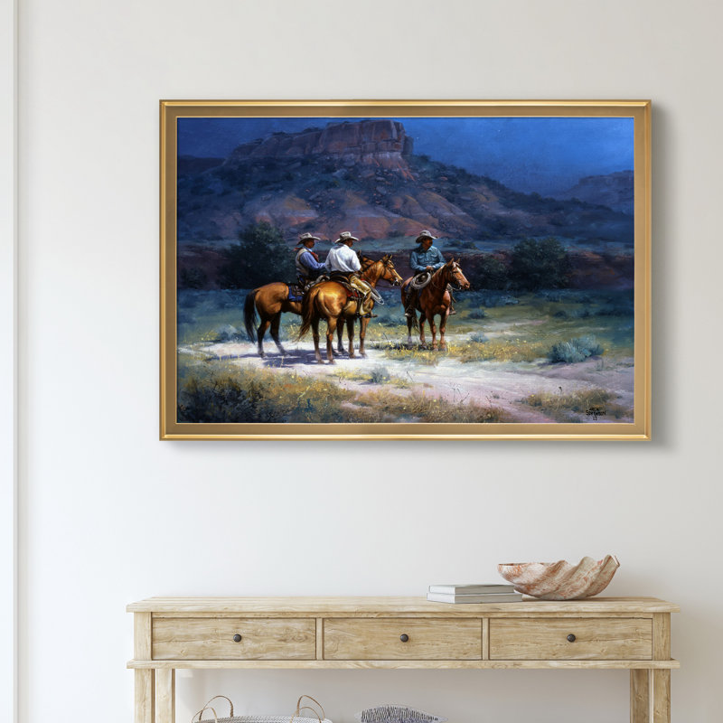 «Moonshine», impression sur toile encadrée, Doré, H 22,5 po x l 30,5 po x P 1,5 po