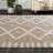 Natural Wool and Jute Handmade High-Low Indoor Accent Rug-1035765919