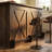 Home Bar Unit With 2-tier Shelves-700244668