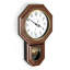 Vintage Quartz Wall Clock  Brown