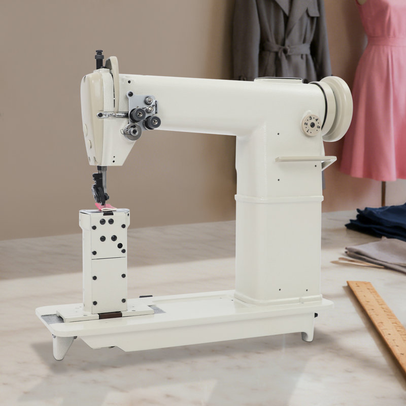 Tête de machine à coudre industrielle moderne avec repose-pieds réglable
