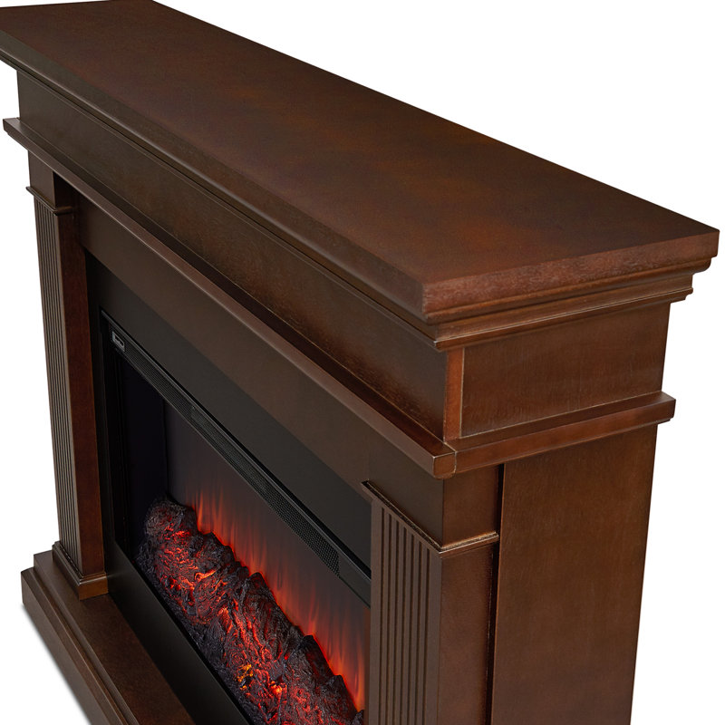 Beau 59" Landscape Electric Fireplace by Real Flame, Dark Walnut, Standard