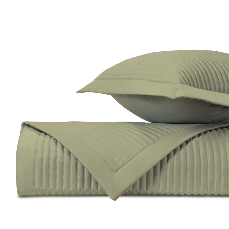 Channel Quilted Sateen Coverlet, Queen Coverlet / Bedspread, Piana