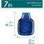 Repose-cuillère Stern pour la cuisine, porte-cuillère carré en céramique pour plaque de cuisson, repose-ustensiles résistant à la chaleur pour comptoir, compatible lave-vaisselle, bleu four, lot de 2
