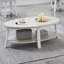 Table basse contemporaine, tablette ovale-955314795