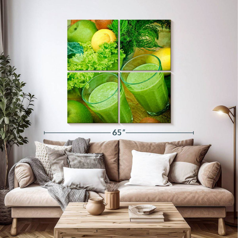 Smoothies verts Yarlin, H 45 po x l 45 po