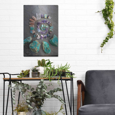Luxe Art 'Reiki Energy Crystal Spiral' by Elena Ray, Wall Art