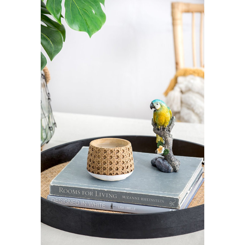 Votive Candle with Cement Holder