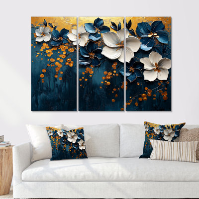 Blue Polynesian Paradise - Poppies Wall Decor Set