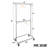 Gustaw 39'' Metal Rolling Clothing Rack