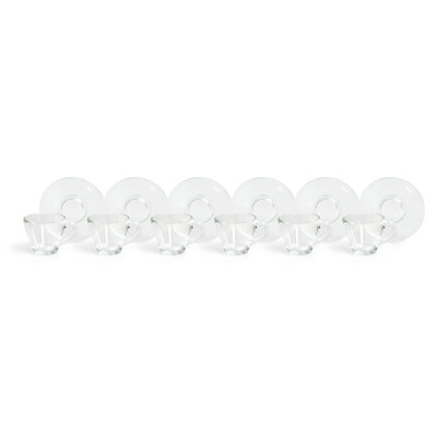 PACK OF 6 COFFEE CUPS 9 CL.TRANSPARENT