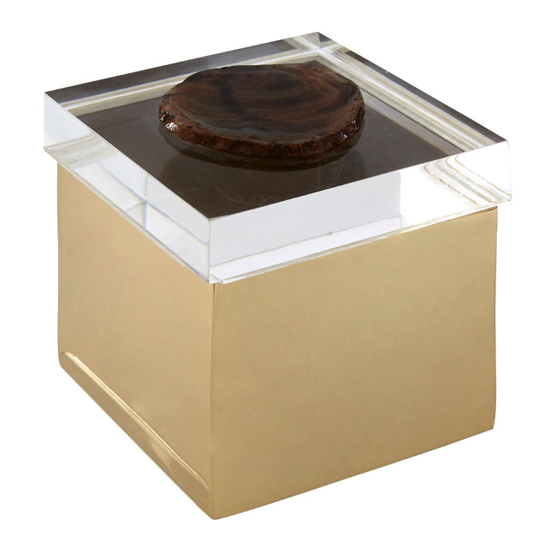 Cork Metal Decorative Box