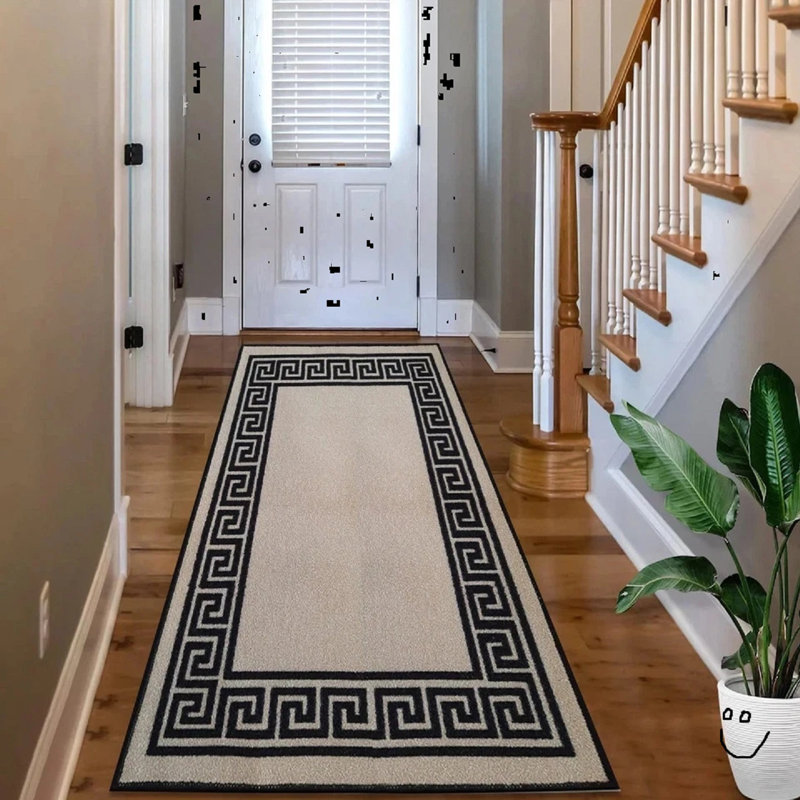 Runner Geometric Area Rug, Runner 66 x 220 cm