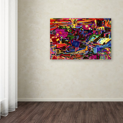 «Fire in the Arcade», reproduction d'impression sur toile tendue