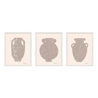 Modern Vessel Set of 3a  3 Piece Picture Frame Print Set