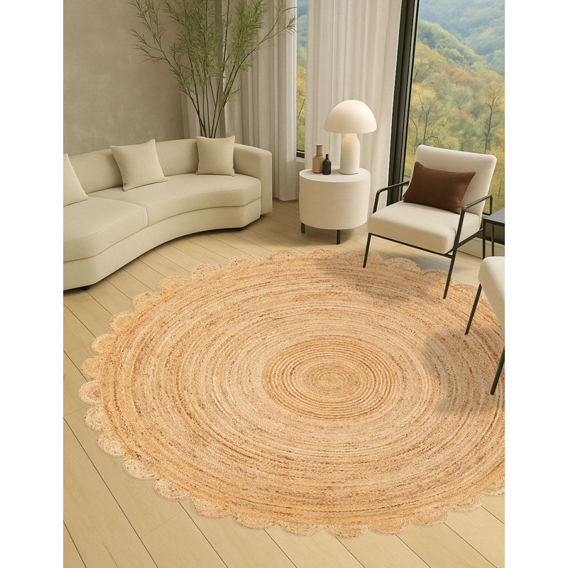 Tapis contemporain Contemporary, Rond 3 pi 1 po