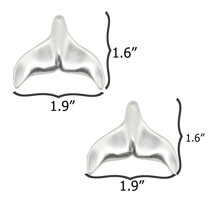 1.9" Whale Tail Knob, Brushed Nickel