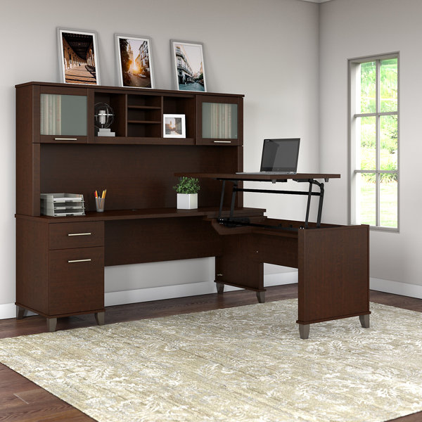 Gracie Oaks Magomed 72'' Desk & Reviews | Wayfair