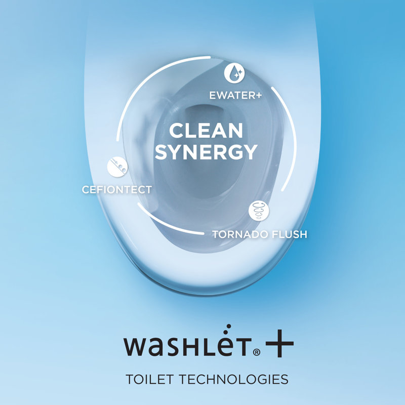 UltraMax II 1.28 GPF Elongated One-Piece Toilet with S350e Electronic Bidet Seat