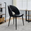Ensemble de 2 chaises de salle à manger modernes en similicuir avec pieds en métal - chaises d'appoint rembourrées-109011295