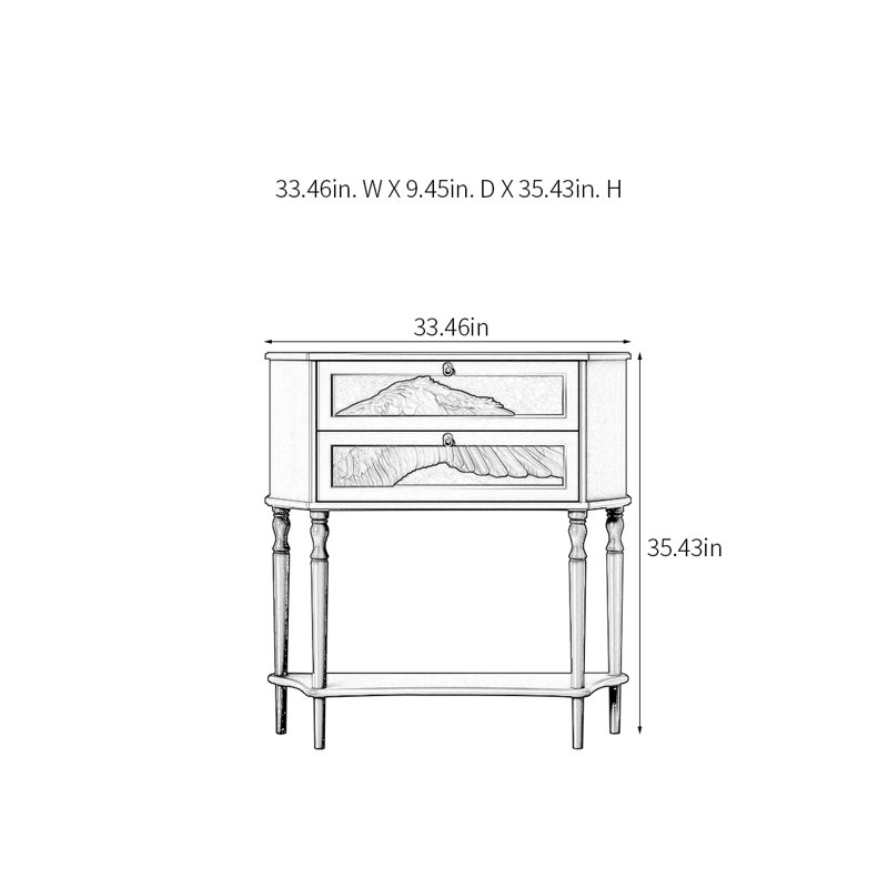 Console rétro, élégante et multifonctionnelle