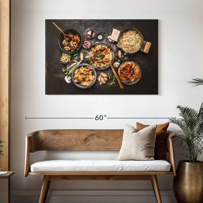 Yarlin Asian Cuisine Noodles, 30" H x 45" W