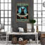 «Masih Black Cat Take A Bath On», reproduction sur toile-1833615259