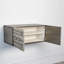 Abstract Block Cabinet-Right-Silver