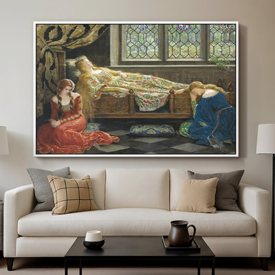La belle au bois dormant, 1921 - John Collier - Toile tendue avec châssis