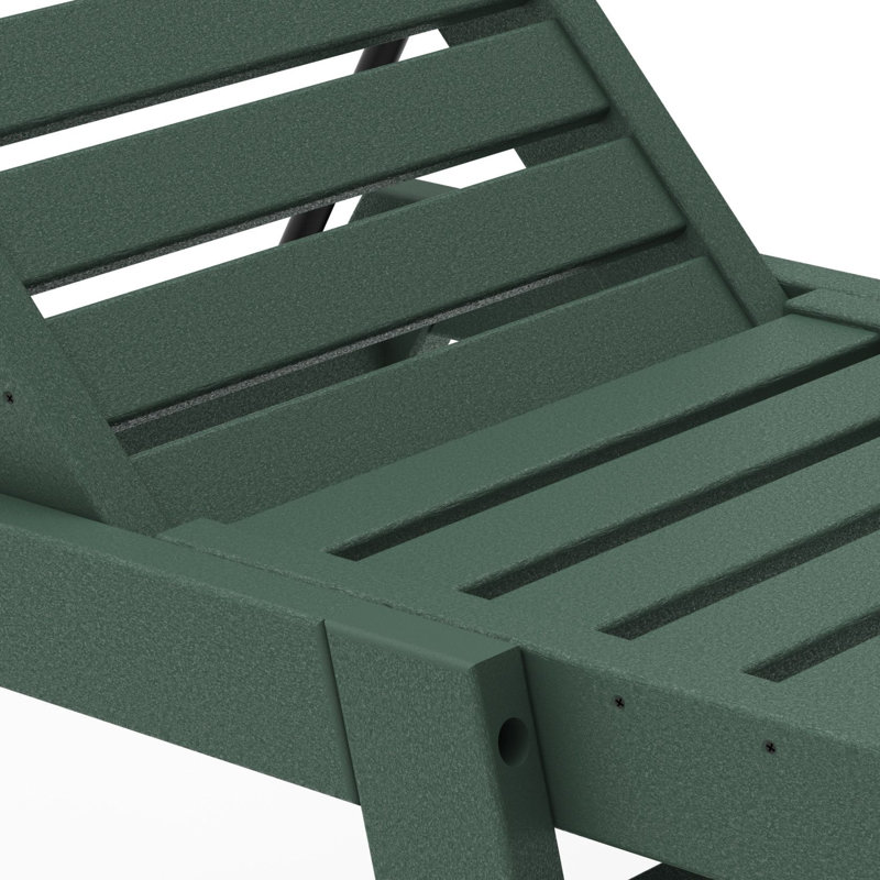 Chaise longue POLYWOOD, Vert forêt