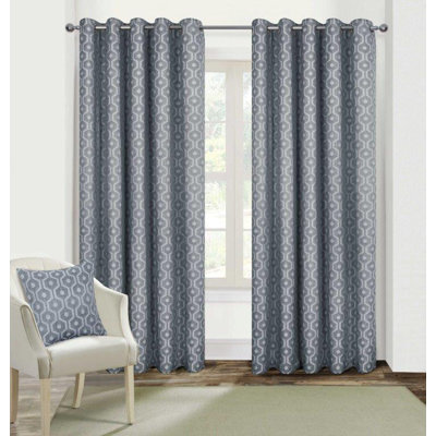 Annaluisa Polyester Standard Eyelet Curtain Pair