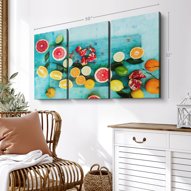 "Agrumes naturels" sur toile, H 50 po x l 32 po